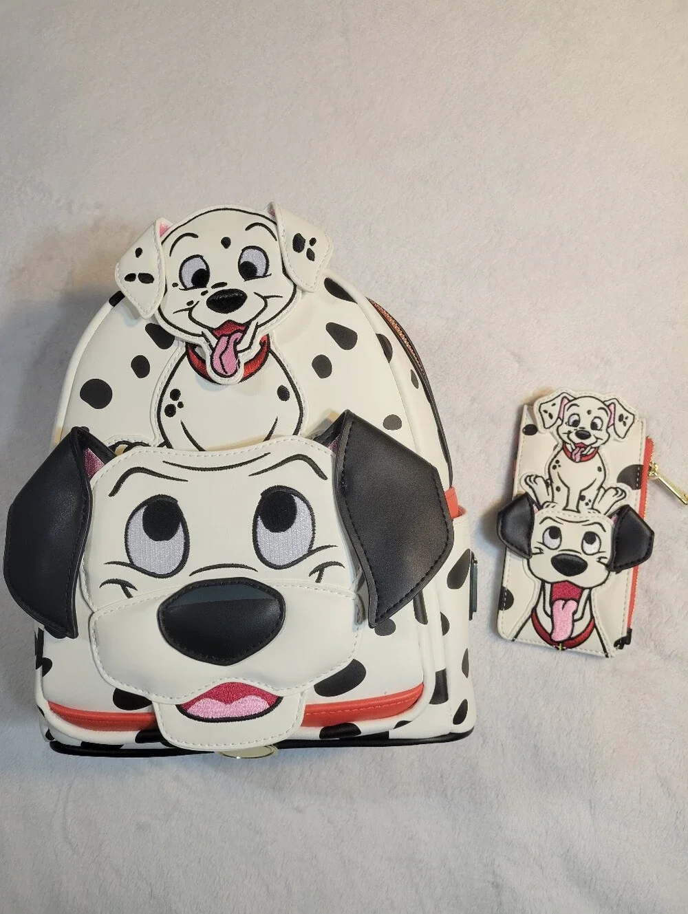 101 Dalmations Loungefly Exclusive Pongo Mini Backpack And Card Holder Set NWT